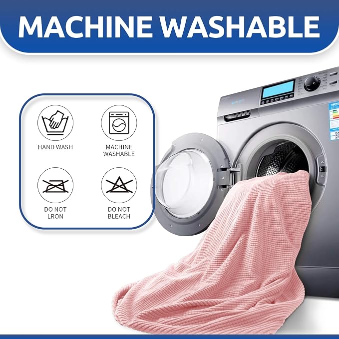 KEKUOU Stretch Oversized Sofa Slipcover 1 Piece Couch Sofa Cover Furniture - Image 8