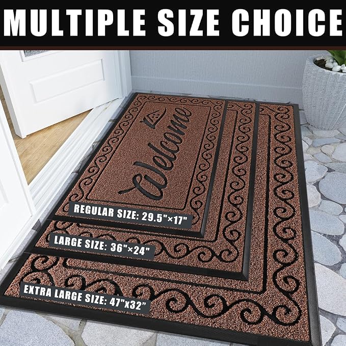 Yimobra Welcome Mat, Heavy Duty Sturdy Door Mats - Image 6