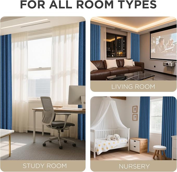 Joydeco Linen Blackout Curtains - Image 8