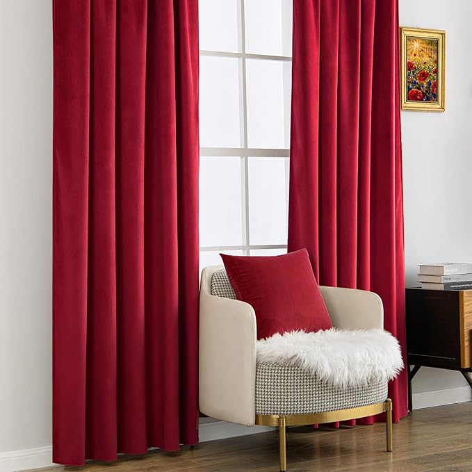 MIULEE Velvet Curtains 108 inches Long - Image 5