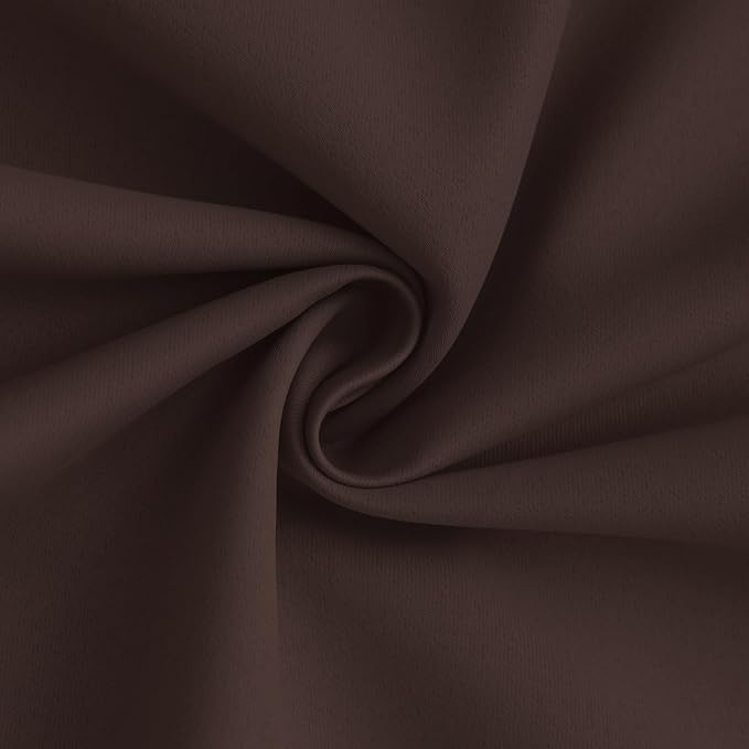 Yakamok 100% Blackout Curtain Panels 84 inches Cold and Light Blocking Drapes - Image 3