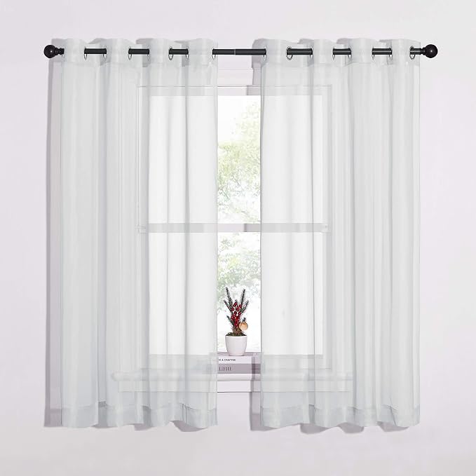 NICETOWN Sheer Curtains 63 Long by NICETOWN