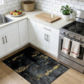 Washable Area Rugs 3x4 Non-Slip Modern Abstract Soft by RELEANY