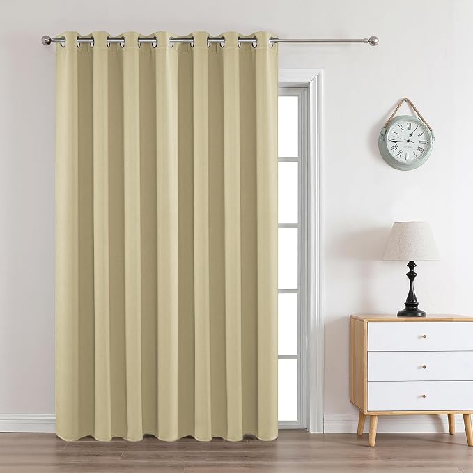 Joydeco Blackout Curtains 108 Inches Long 1 Panel, Thermal Insulated Long by JOYDECO
