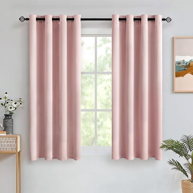 MIULEE Room Darkening Curtains Thermal Insulated Black Out Drapes Solid Window by MIULEE