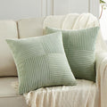 Fancy Homi 2 Packs Sage Green Big Decorative Throw Pillow Covers 24x24 Inch by Fancy+Homi