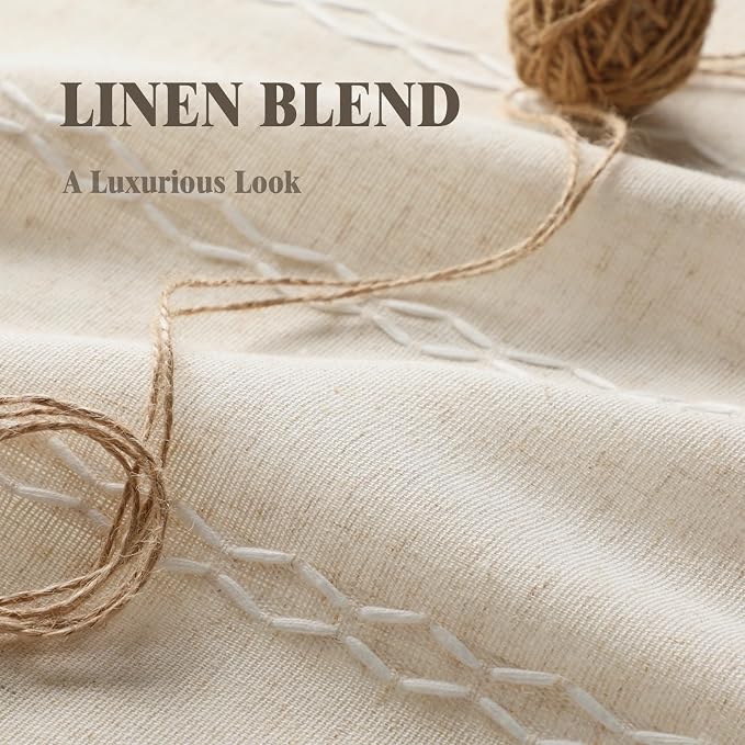 Boho Light Filtering Curtains 2 Panels 84 Inch - Image 3