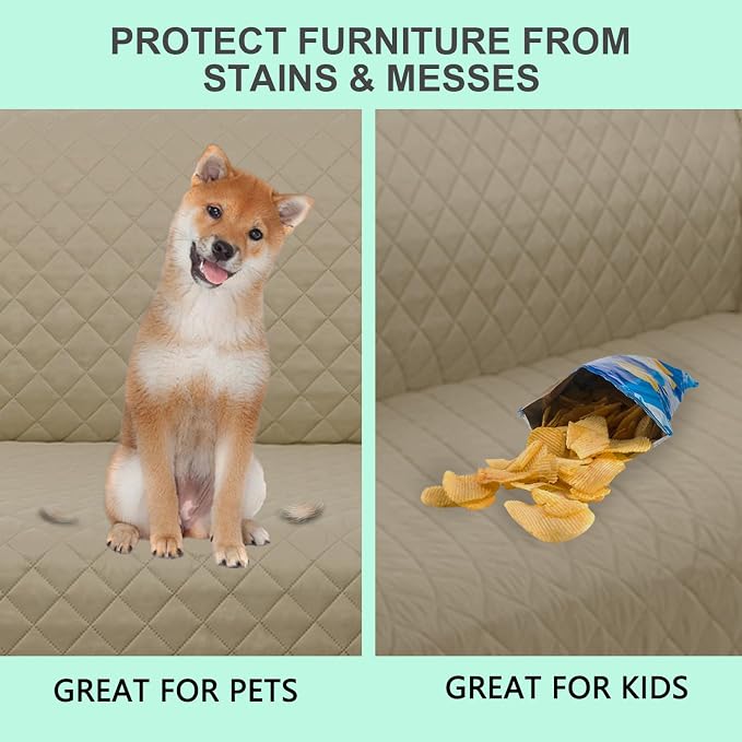 Reversible Loveseat Sofa Covers Couch Cover Furniture Protector - Image 5