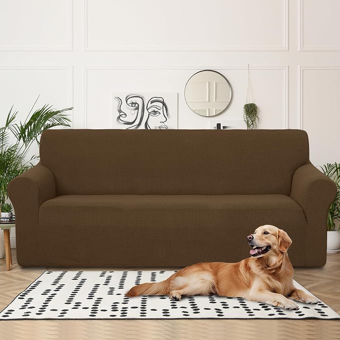 U-NICE HOME 4 Seater Stretch Couch Cover Sofa Cover Washable Sofa Slipcover - Image 2