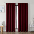 Simplebrand Ava Burgundy Blackout Curtains by Simplebrand
