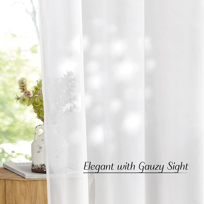 NICETOWN Sheer Window Curtain Panels - Image 5