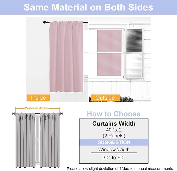 Simplebrand Ava Blush Blackout Curtains - Image 8