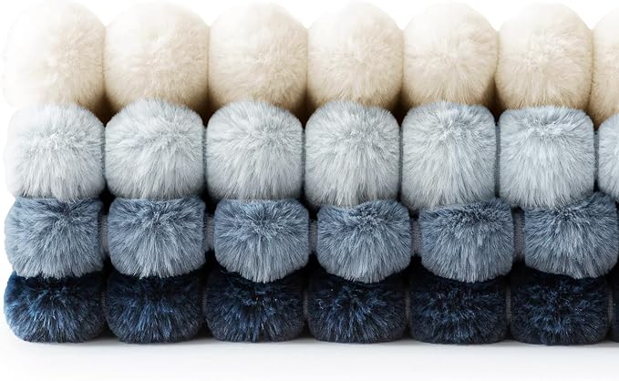 MIULEE Faux Fur Plush Decorative Throw Pillow Covers 18x18, Soft Coastal Modern - Image 7