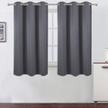 LEMOMO Grey Blackout Curtains for Bedroom Room Darkening Curtains/38 x 54 Inch by Lemomo