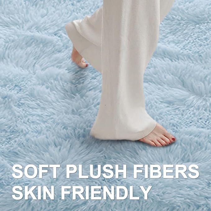 5x7 Ft Shag Area Rug for Bedroom, Ultra Soft Fluffy Furry Rugs for Living Room - Image 4