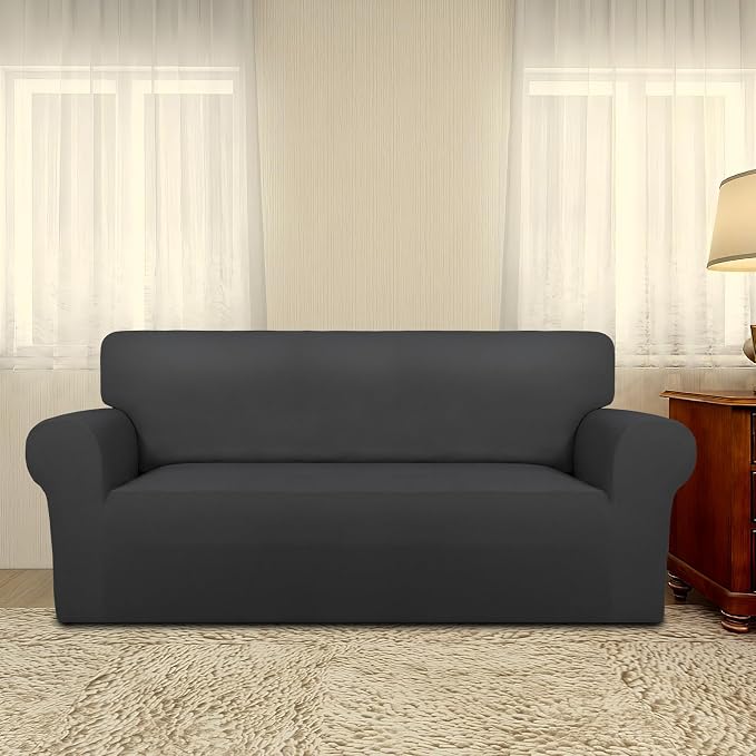 PureFit Super Stretch Sofa Slipcover – Spandex Non Slip Soft Couch Sofa Cover - Image 2