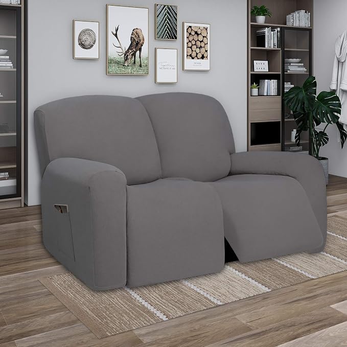 PureFit Super Stretch Loveseat Recliner Sofa Couch Cover - Image 2