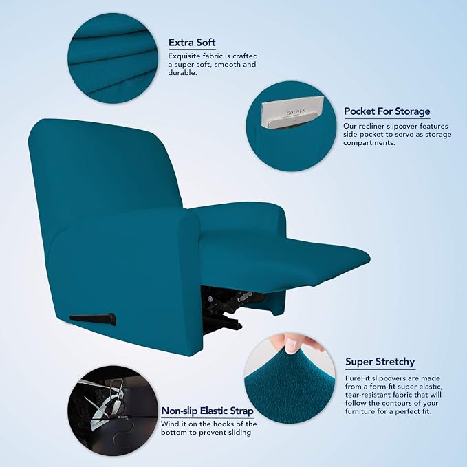 PureFit Super Stretch Recliner Sofa Slipcover - Image 3