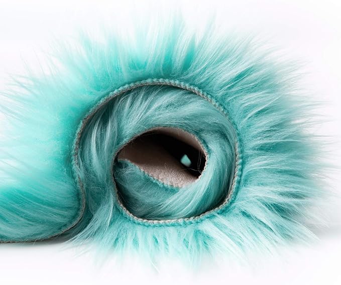Ashler faux fur rug, Fluffy Shaggy Area Rug Ultra Soft 3 x 3 Feet Round Fur Rug - Image 7