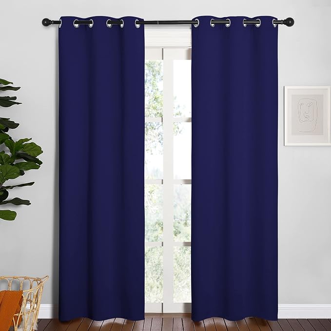 NICETOWN Blackout Curtain Panels, Window Treatment Energy Saving Thermal - Image 2