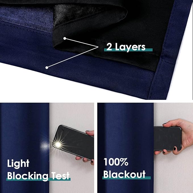 ChrisDowa 100% Blackout Curtains - Image 4