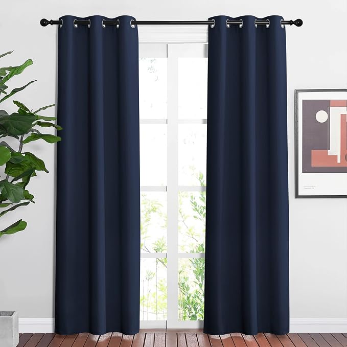 NICETOWN Navy Blue Blackout Curtains by NICETOWN