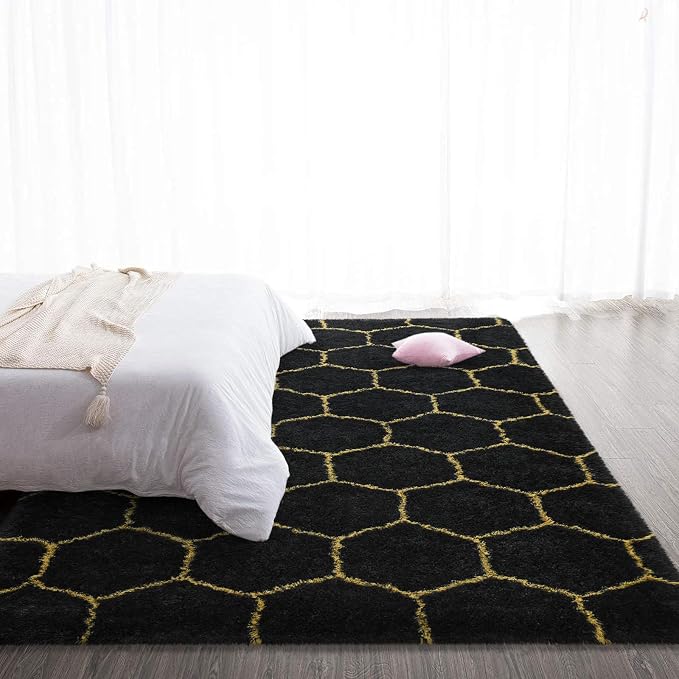 TWINNIS Super Soft Shaggy Rugs Fluffy Carpets, 4x5.9 Feet, Indoor Modern Plush - Image 5