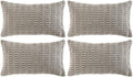 Fancy Homi 4 Packs Grey Decorative Throw Pillow Covers 14x24 Inch by Fancy+Homi