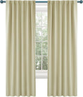 Deconovo Blackout Curtains, Thermal Insulated, W52 x L54 2 Panels, Back Tab by Deconovo