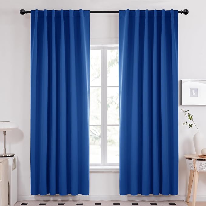 Deconovo Solid Rod Pocket Curtains Room Darkening Curtains Blackout Thermal by Deconovo