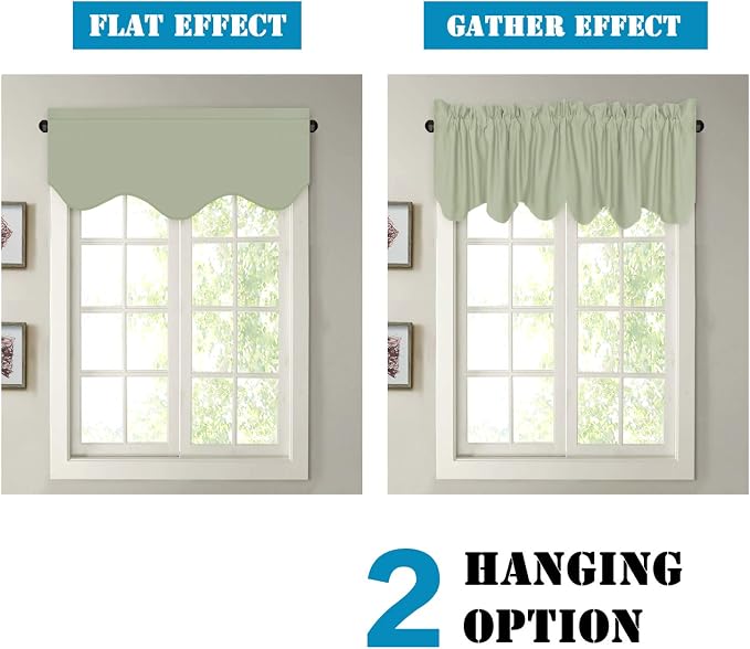 H.VERSAILTEX 2 Panels Blackout Curtain Valances - Image 6