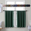 Simplebrand Ava Ever Green Short 36 Inches Blackout Curtain 2 Panels Set by Simplebrand