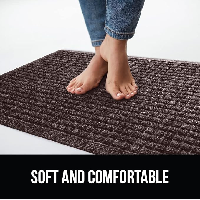 GORILLA GRIP® Ultra Absorbent Front Door Mat Outside Entrance 35x23, Traps Dirt - Image 8