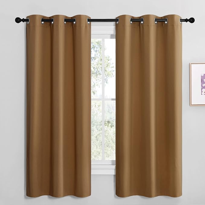 NICETOWN Sleek Blackout Curtains 68 inches Length by NICETOWN