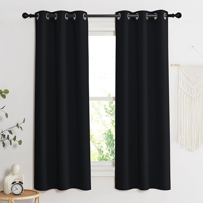 NICETOWN Complete 100% Blackout Curtain Set, Double Panels, Thermal Insulated & - Image 2