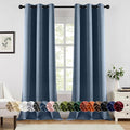 MIULEE Stone Blue Blackout Curtains by MIULEE