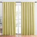 NICETOWN Living Room Curtains, Paler Yellow, 1 Pair, 70 x 84-inch, Home by NICETOWN