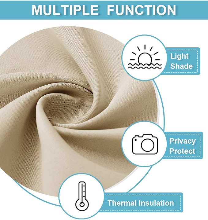 RYB HOME Cafe Curtains 30 inch Length, Short Light UV Heat Blocking Energy - Image 6