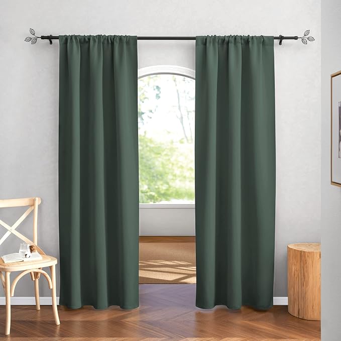 RYB HOME Blackout Curtains for Bedroom 84 inches Long 2 Panels Set, Privacy - Image 2