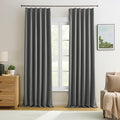 100 Inch Pinch Pleat Curtains & Drapes 2 Panels Set, Privacy Darkening Sound by KEQIAOSUOCAI