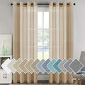 H.VERSAILTEX Linen Curtains Flax Linen Blended Curtain Panels by HVERSAILTEX