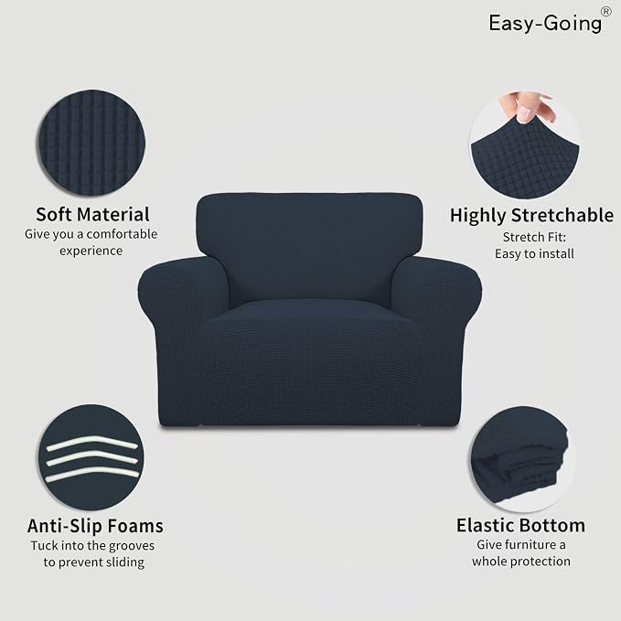 Easy-Going Stretch Oversized Chair Sofa Slipcover 1-Piece Couch Sofa Cover - Image 3