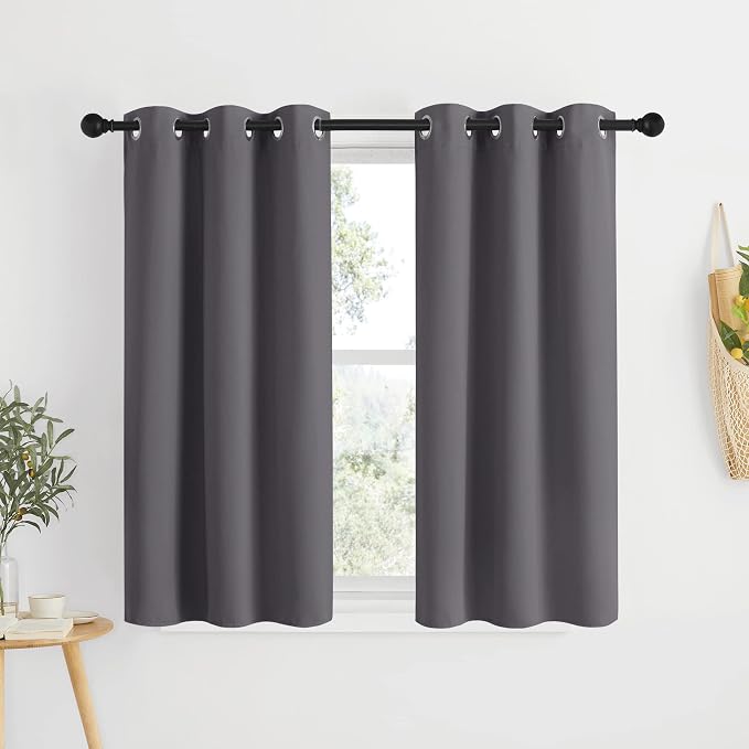 NICETOWN Blackout Kitchen Curtains 48 inch Length 2 Panels by NICETOWN