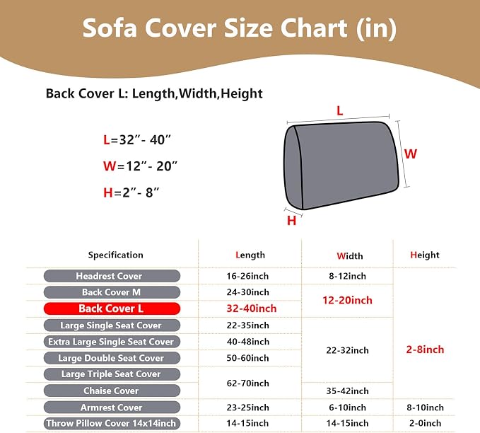 Couch Cushion Covers for Sofa Couch Covers Wear-Resistant Universal Sofa Cover - Image 3