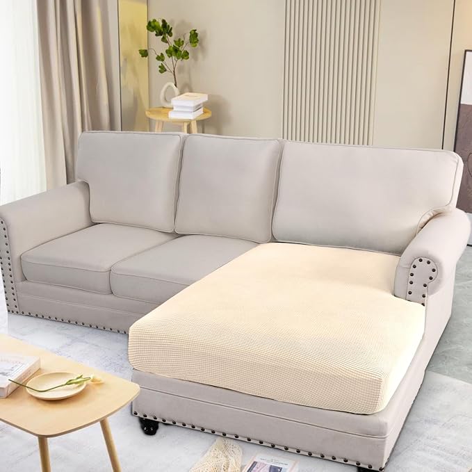 H.VERSAILTEX Super Stretch Individual Chaise Cover Sectional Couch Covers - Image 2