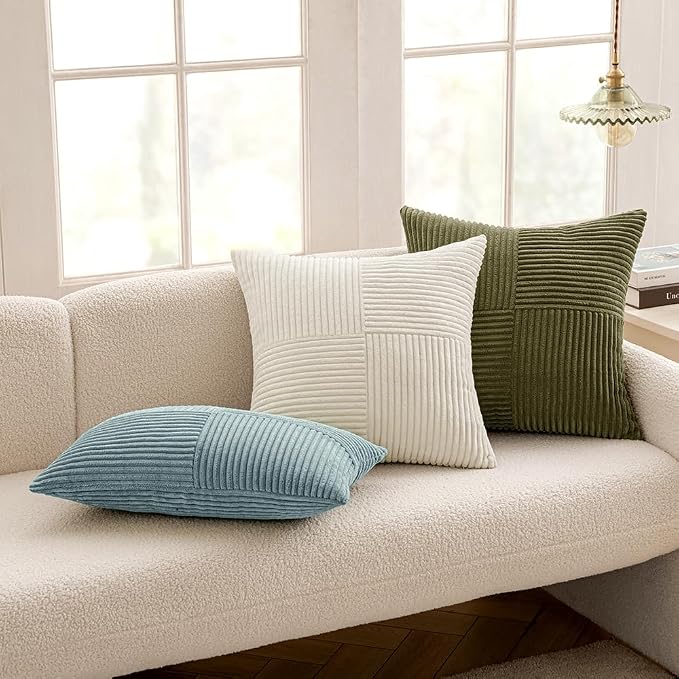MIULEE Sky Blue Decorative Throw Pillow Covers 18x18 Inch - Image 5