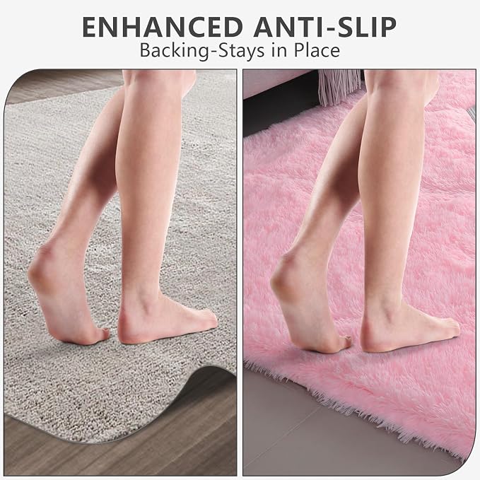 Shag Area Rugs for Bedroom Living Room, Ultra Soft Fluffy Area Rugs for Dorm - Image 5