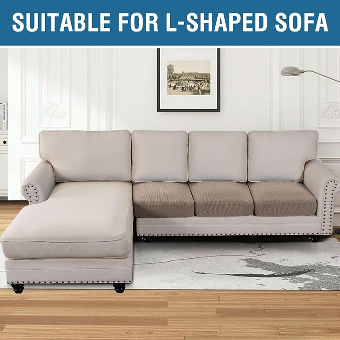 H.VERSAILTEX Super Stretch Individual Seat Cushion/Couch Slipcover Sets Thick - Image 9