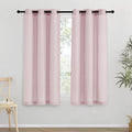 NICETOWN Blush Pink Short Linen Curtains by NICETOWN