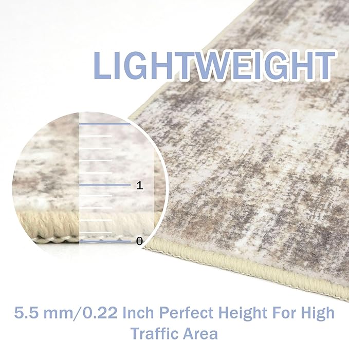 IOHOUZE Abstract Runner Rug 3x18 Ft Extra Long Washable Runners - Image 5